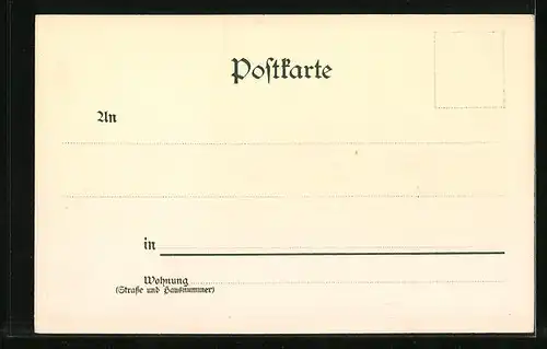 Lithographie Leipzig, Rathaus mit Siegesdenkmal