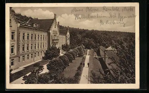 AK Oppenweiler, Wilhelmsheim mit Promenade aus der Vogelschau