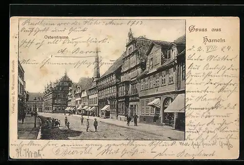 AK Hameln, Partie in der Osterstrasse