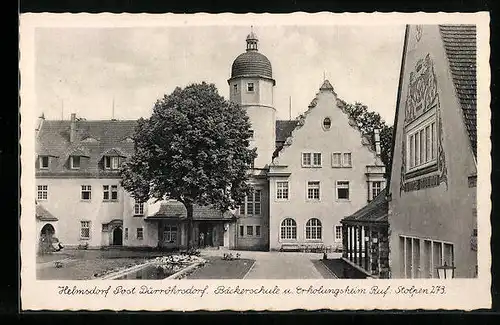 AK Helmsdorf bei Dürröhrsdorf, Bäckerschule und Erholungsheim der Bäckerinnung
