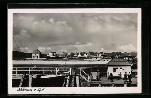 AK Hörnum auf Sylt, Teilansicht mit Strand