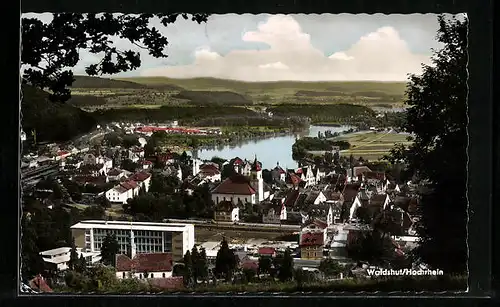 AK Waldshut, Gesamtansicht mit Rhein