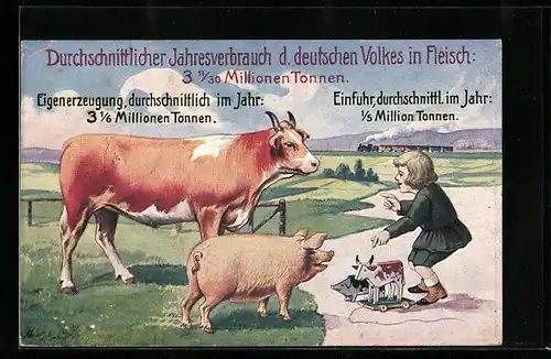 AK Volkswirtschaftliche Wahrheiten, Durschnittlicher Jahresverbrauch in Fleisch