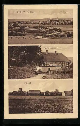 AK Lutter a. Barenberge, Gesamtansicht, Rhode, Niedermühle