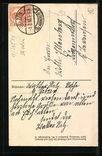 AK Rosche, In treuen Gedenken 1916, herzliche Grüsse, Zweibund und türkische Flaggen