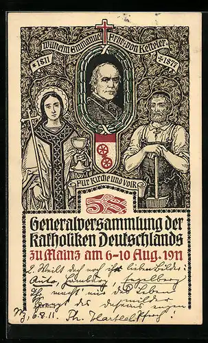 AK Mainz, Generalversammlung der Katholiken Deutschlands 1911, Wilhelm Emmanuel Freiherr von Ketteler
