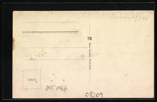 AK Wildenthal i. Erzgeb., Teilansicht aus der Vogelschau