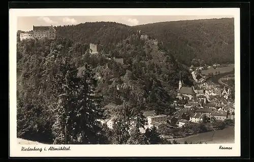 AK Riedenburg i. Altmühltal, Ortsansicht aus der Vogelschau