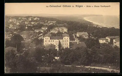 AK Göhren a. Rügen, Blick v. Hotel Nordpeerd