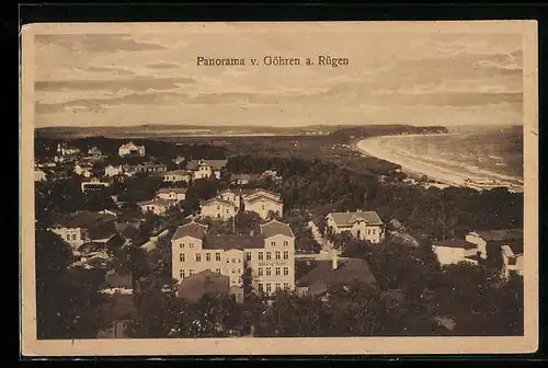 AK Göhren a. Rügen, Panorama aus der Vogelschau