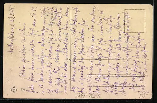 Künstler-AK Willi Scheuermann: Alter Herr beobachtet junge Dame auf einer Bank