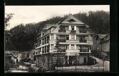 AK Berneck / Fichtelgebirge, Ansicht vom Hotel Bube