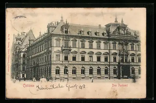 AK Coblenz, Partie am Postamt