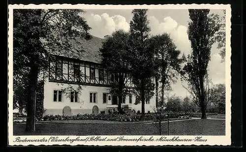 AK Bodenwerder /Weserbergland, Solbad und Sommerfrische Münchhausen-Haus