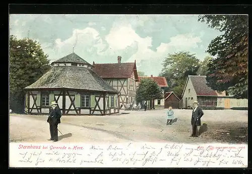 AK Gernrode /Harz, Gasthaus Sternhaus