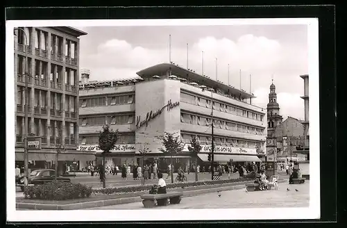 AK Mannheim, Paradeplatz mit Kaufhaus Hansa