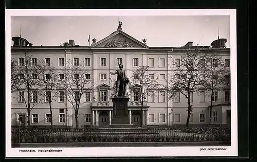 AK Mannheim, Nationaltheater mit Standbild