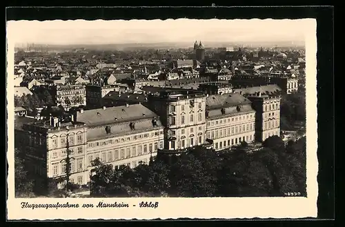 AK Mannheim, Schloss, Fliegeraufnahme