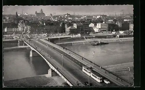 AK Mannheim, Kurpfalzbrücke und Innenstadt