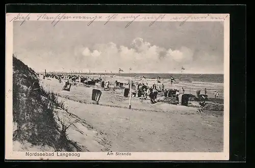 AK Langeoog /Nordsee, Am Strande