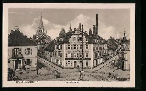 AK Kaiserslautern, Fackelrondell aus der Vogelschau