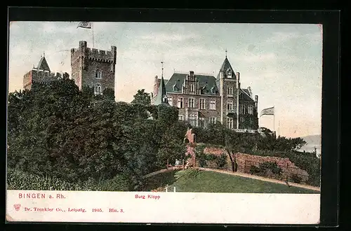 AK Bingen a. Rh., Burg Klopp