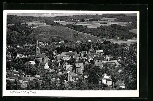 AK Eitorf /Sieg, Ortsansicht aus der Vogelschau