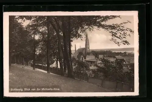 AK Schleswig, Blick von der Michaelis-Alllee