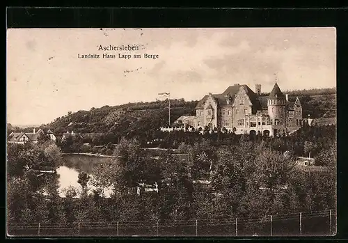 AK Aschersleben, Landsitz Haus Lapp am Berge