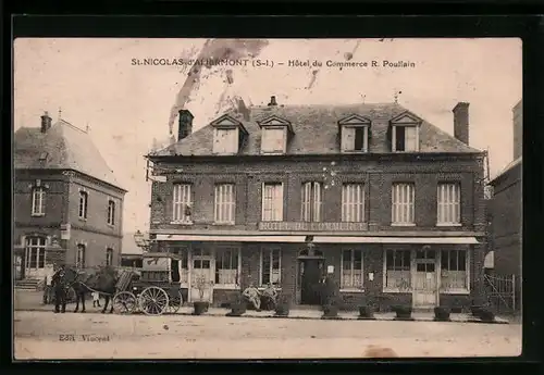 AK St-Nicolas-d`Aliermont, Hotel du Commerce R. Poullain