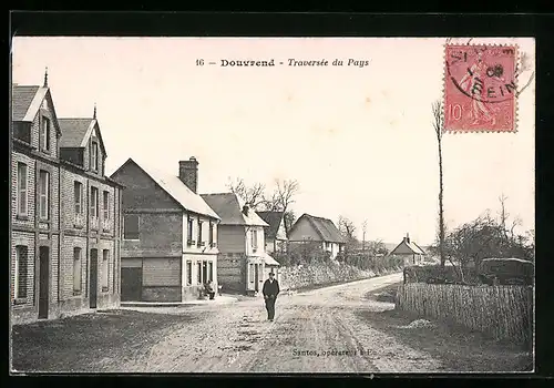 AK Douvrend, Traversée du Pays