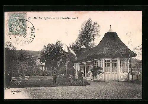 AK Martin-Église, Le Clos-Normand, Jardin