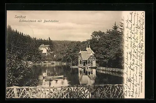 AK Sachsa, Schmelzteich mit Bootstation