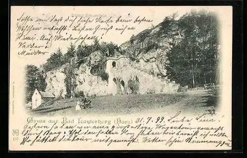 AK Bad Lauterberg /Harz, Ruine Scharzfels