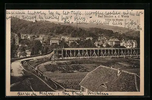 AK Bad Sooden /Werra, Villen im Westen