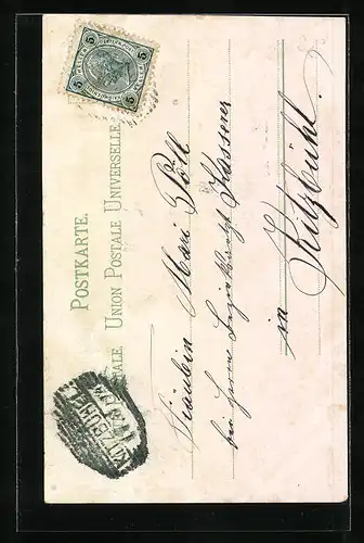 Künstler-AK sign. Jul. Kleinschmidt: Glückliche Stunden