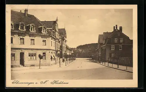 AK Schwenningen a. N., Partie in der Herdstrasse