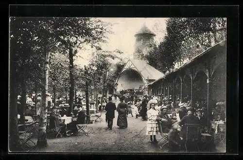 AK Lehe /Weser, Gasthaus Englischer Garten, Konzertplatz