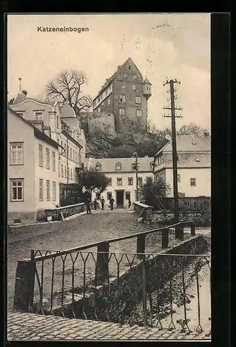 AK Katzenelnbogen, Strassenpartie im Ort