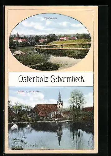 AK Osterholz-Scharmbeck, Partie a. d. Kirche