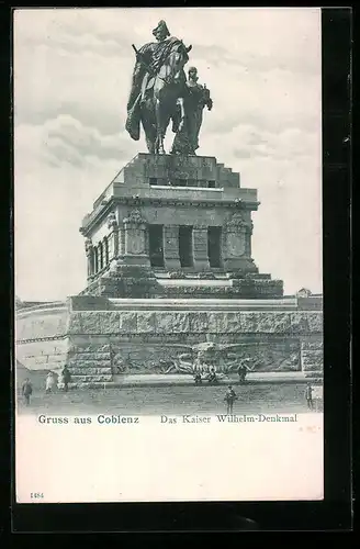 AK Coblenz, Das Kaiser Wilhelm-Denkmal