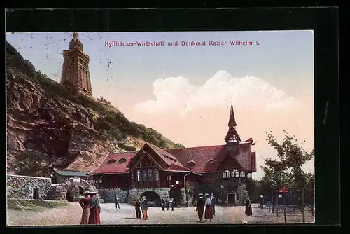 AK Kaiser-Wilhelm-Denkmal auf dem Kyffhäuser, Restaurant