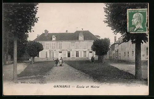 AK Gambais, Ecole et Mairie