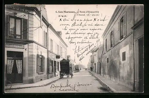 AK Les Mureaux, Route d`Ecquevilly