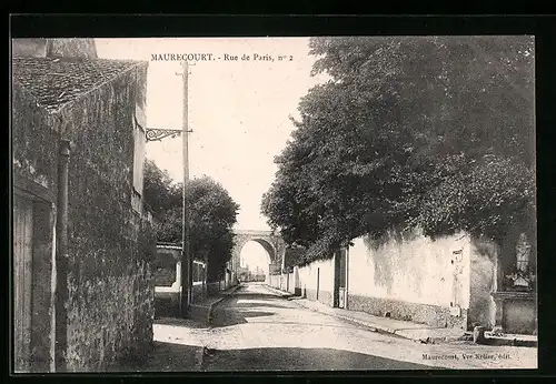 AK Maurecourt, Rue de Paris, no 2