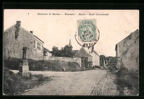 AK Montalet, Mairie, Ecole Communale