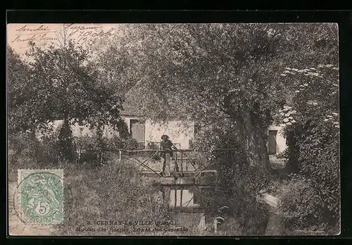 AK Cernay-la-Ville, Moulin des Roches, Entrée des Cascades