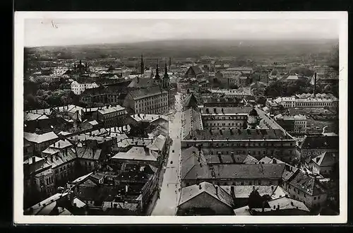 AK Olmütz, Ortsansicht mit Strasse aus der Vogelschau