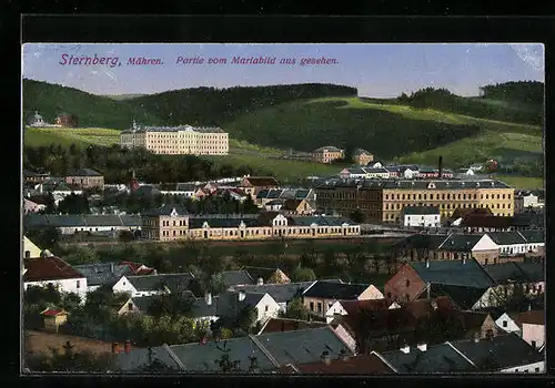 AK Sternberg i. Mähren, Partie vom Mariabild aus gesehen