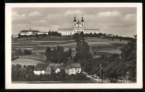 AK Heiligenberg bei Olmütz, Ortsansicht mit Basilika